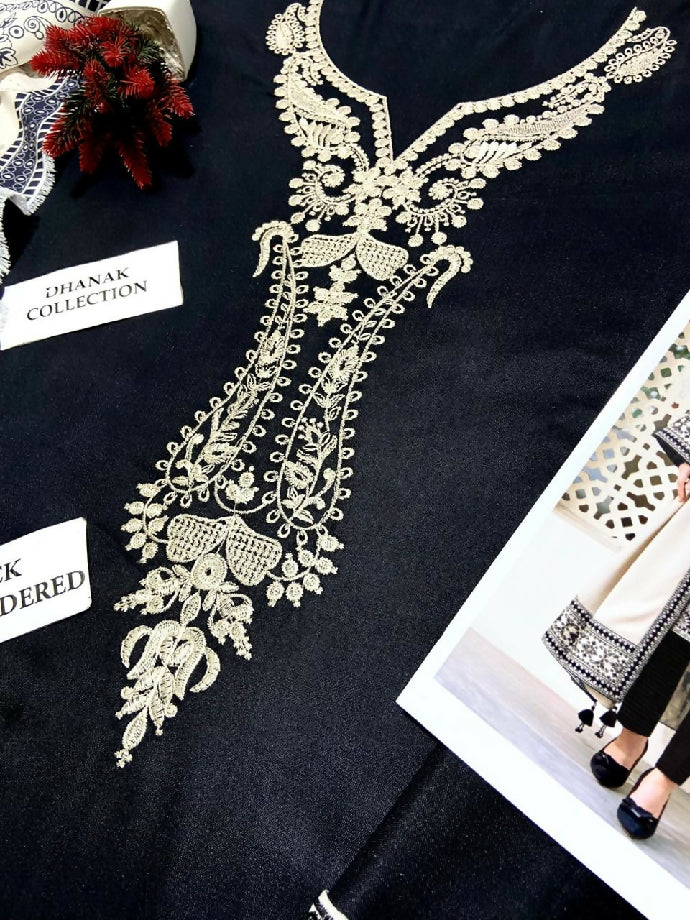 Dhank 3 piece heavy embroidered suit