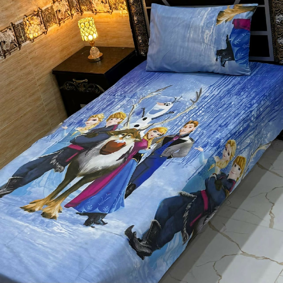 4pc cotton single pair bedsheet