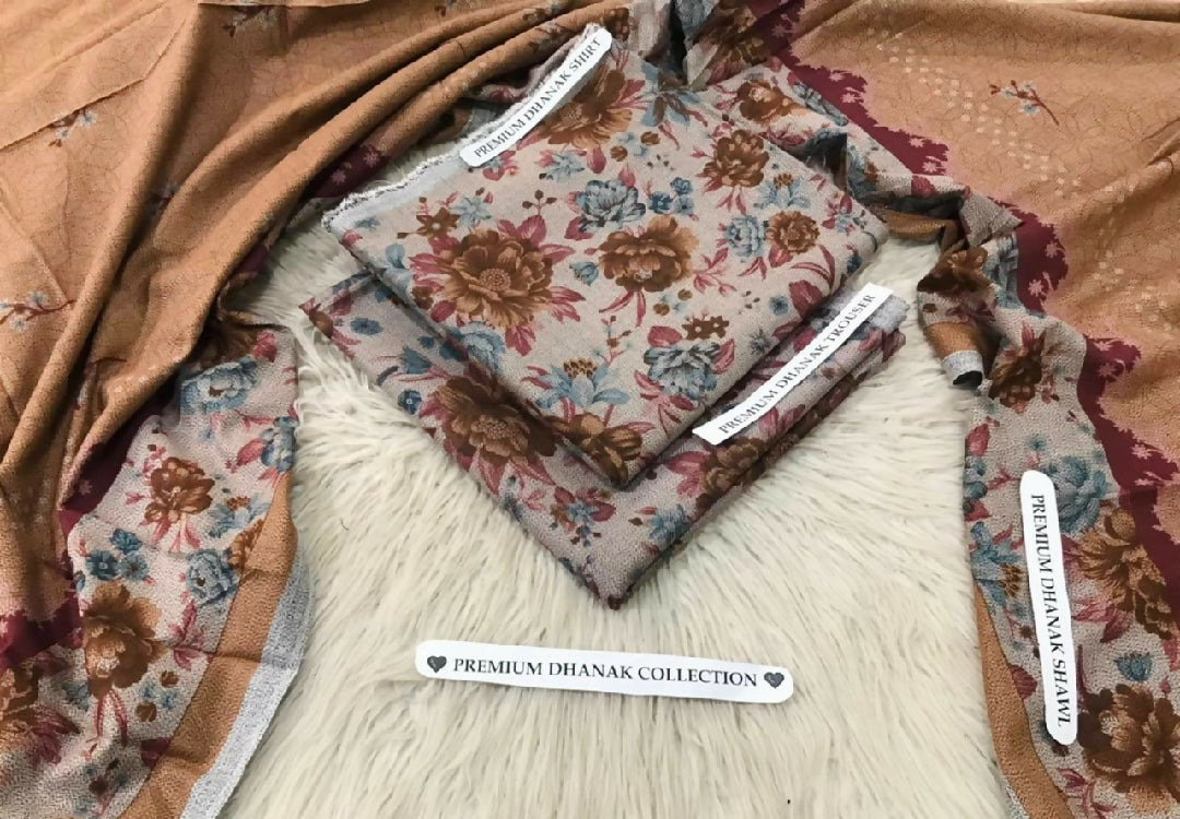 Marina dhank printed suit 3piece