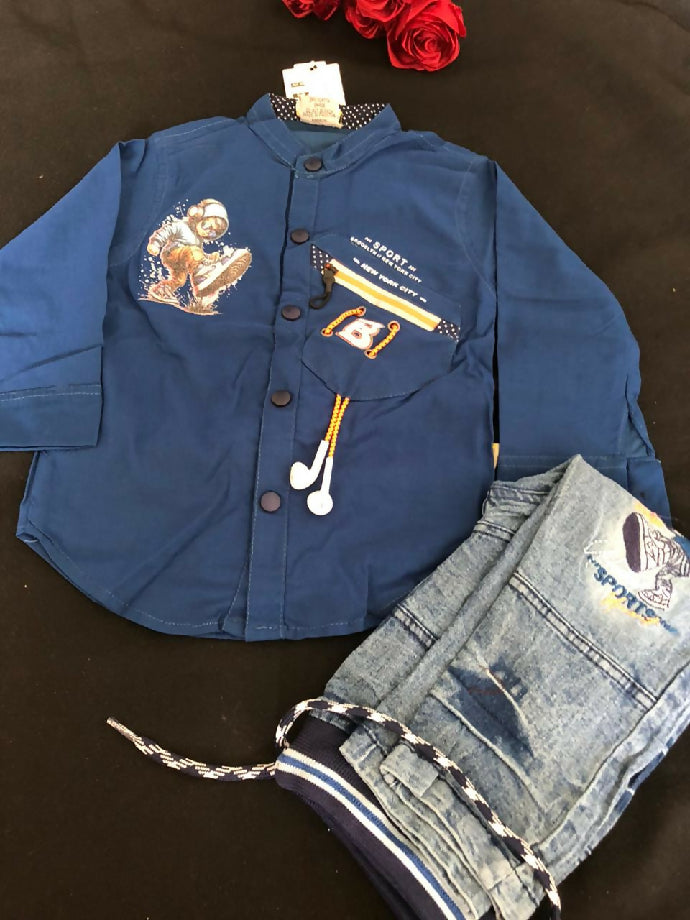 Dress shirt and pent with hands free