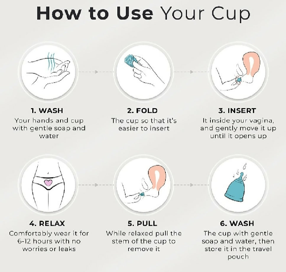 Reusable Medical Grade Silicone Menstrual Cup – Soft & Comfortable Period Care