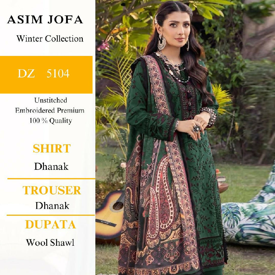 AsimJofa branded embroidered winter Collection