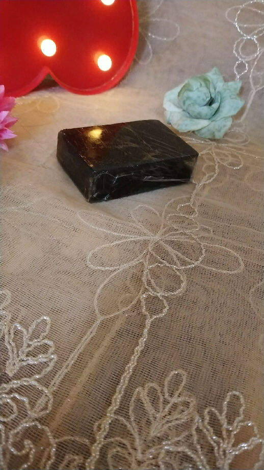 Activated charcoal soap