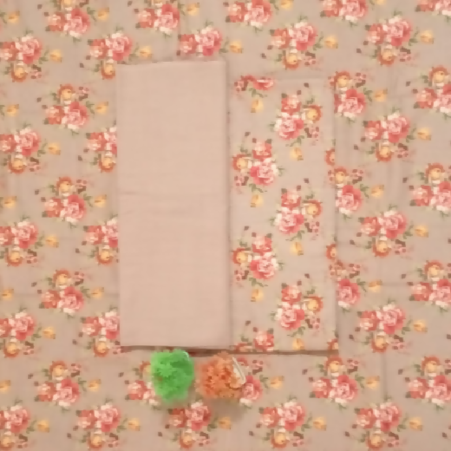 Brownish Orange Bloom – 3-Piece Khaddar Suit