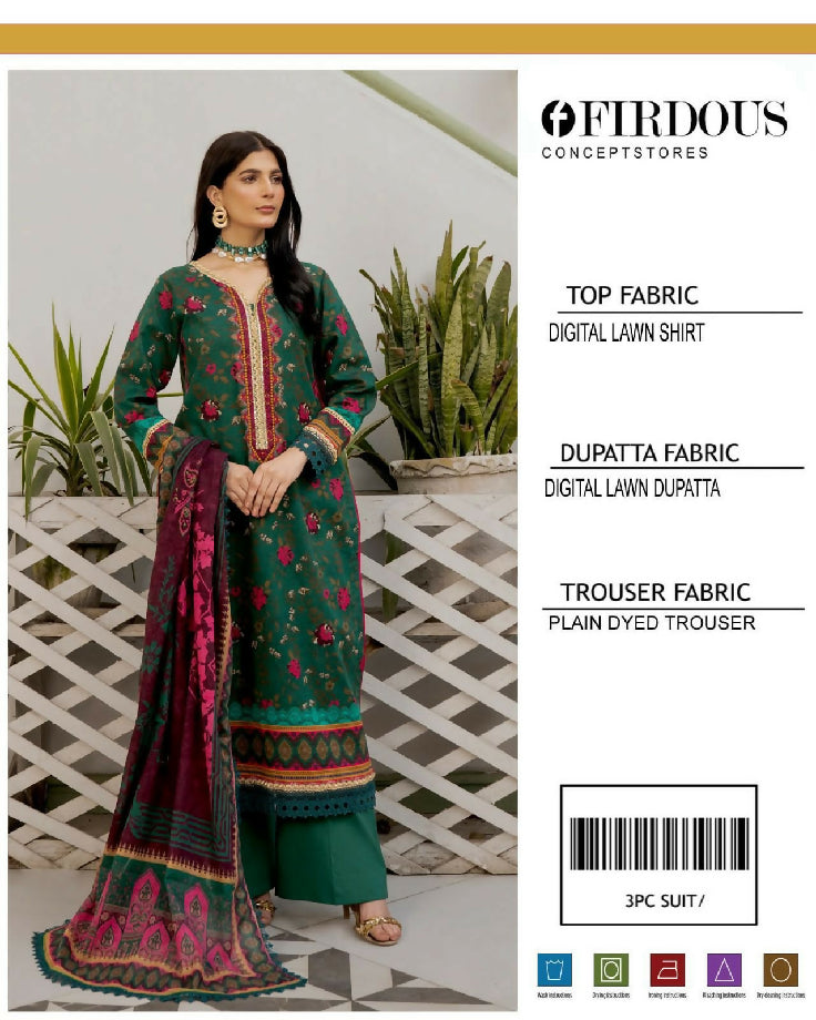 Firdos original printed lawn drss