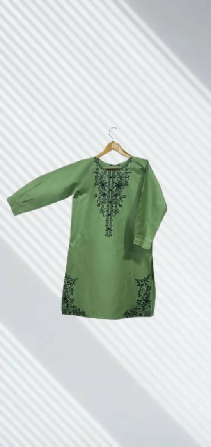 Stitched Embroidered Winter Cotton Top for Women