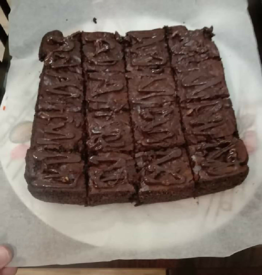 flaky fudgy brownies