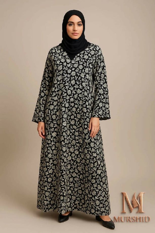 New Digital Printed Abaya (Front Open) ?