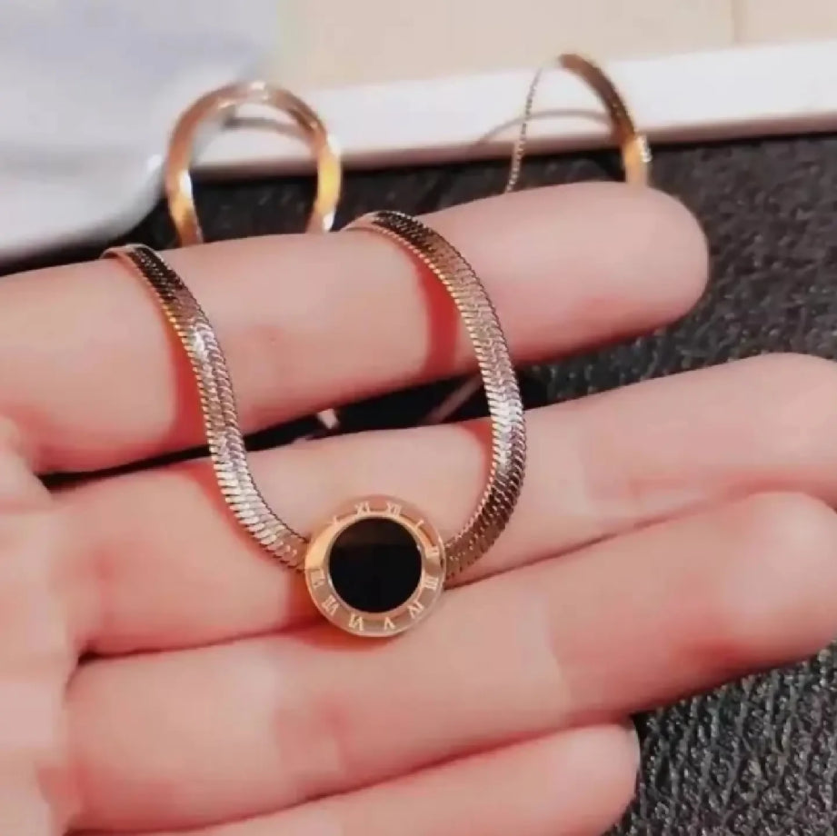 Roman numeral necklace