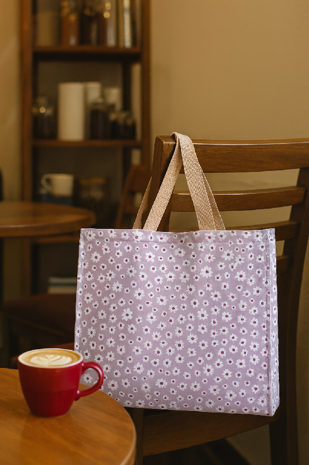 Lilac Daisy Tote Bag