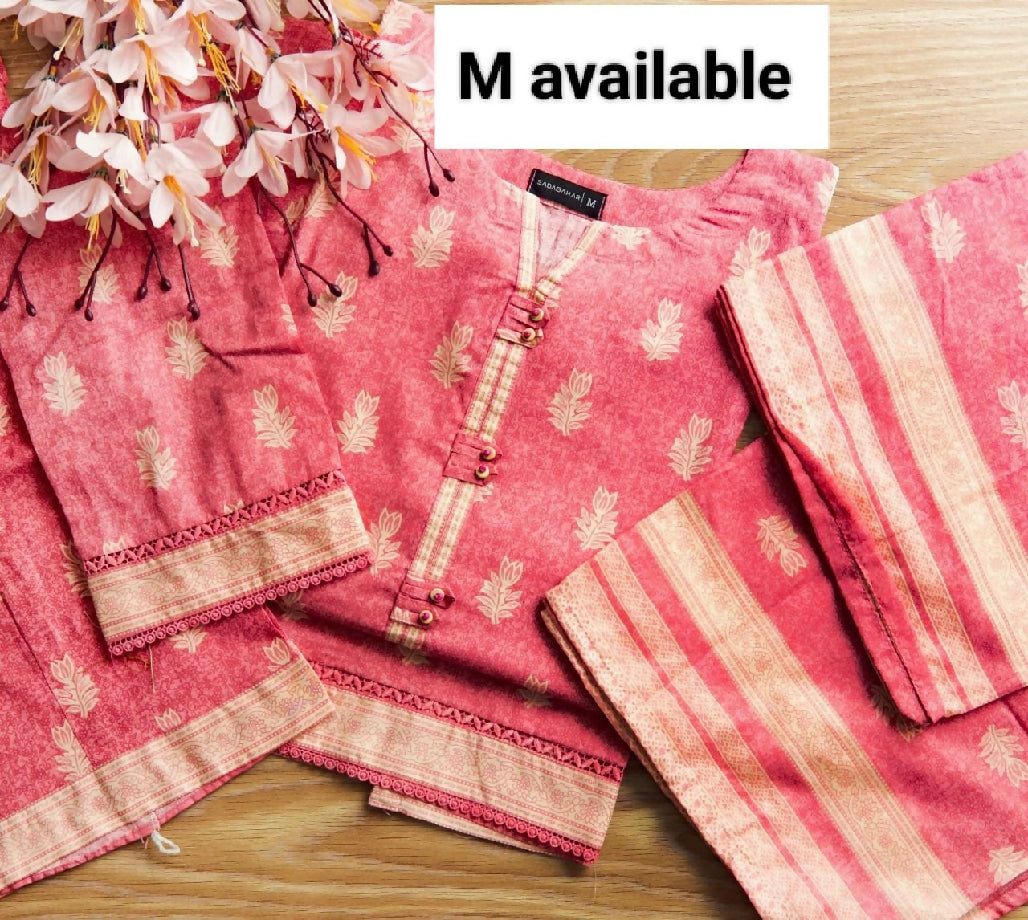 Printed lawn 3 piece stitched