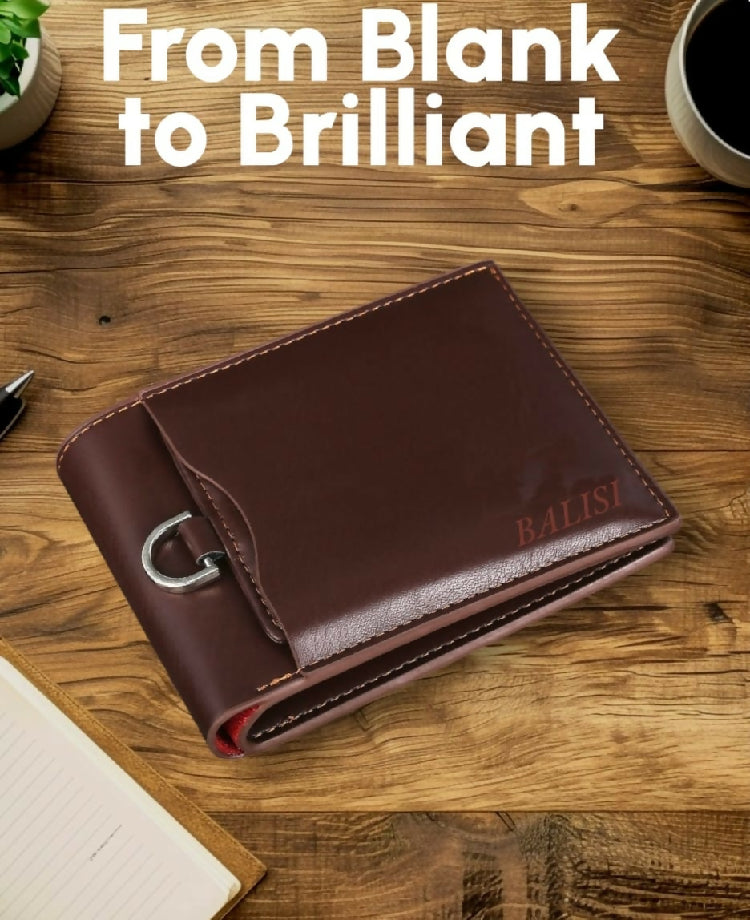 Man's collection wallet leather