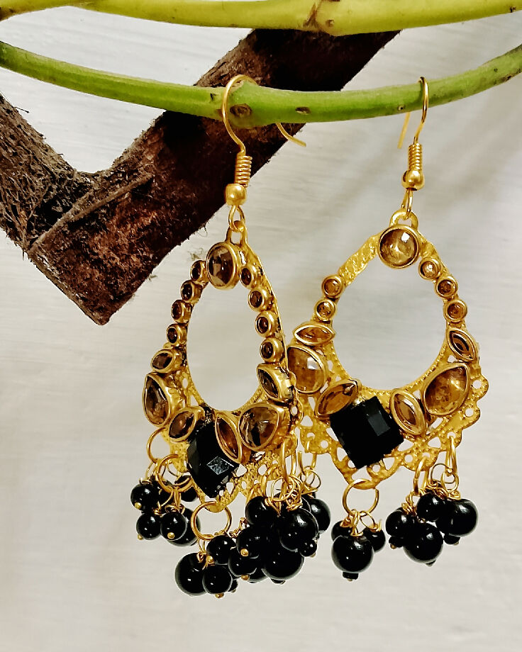 Handmade Turkish style Kundans earrings