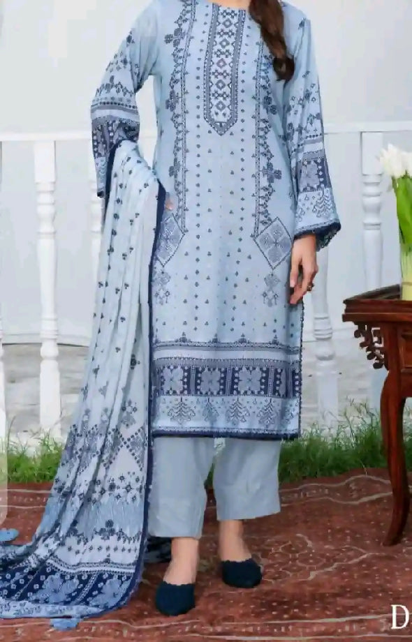 Ladies dress/winter stuff unstitch dress