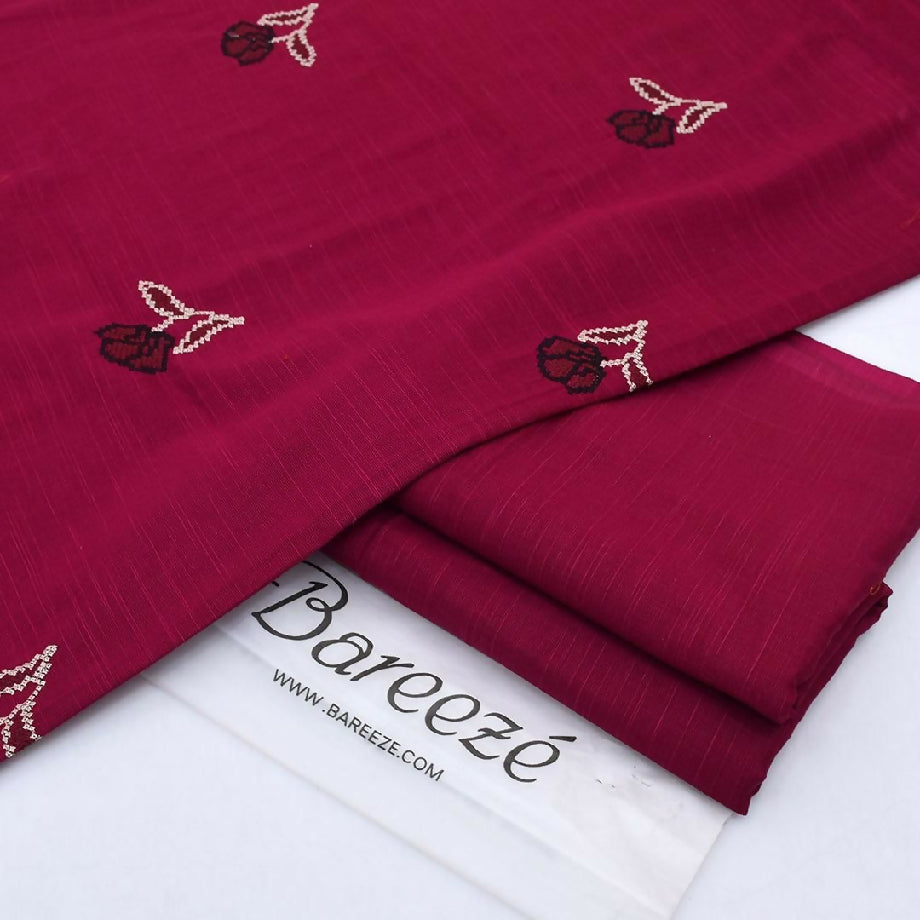 Bareeza 2pc embroidered khaddar
