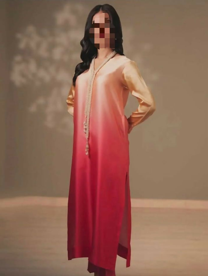 Unstitched Shamooz Silk Three Piece