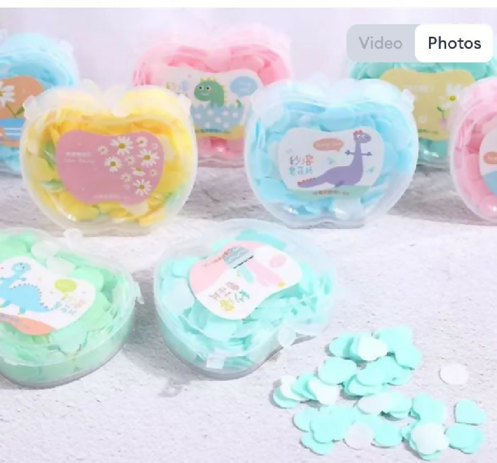 Paper soap disposable mini soap bath sheets flake