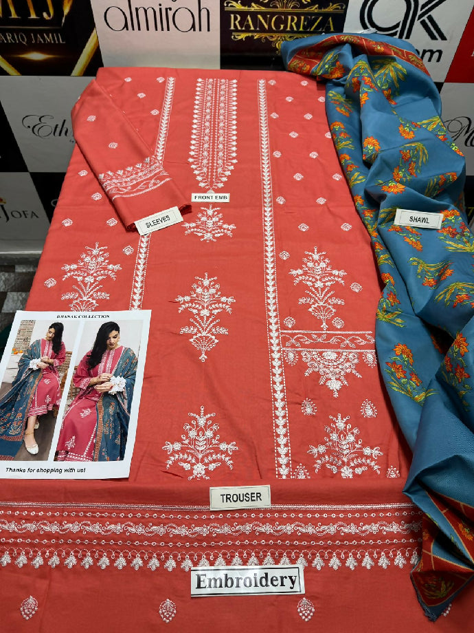 ?? *DHANAK 3PC* ?? *MOST HIT* LUXURY WINTER COLLECTION 2025 *? *FABRIC* DHANAK