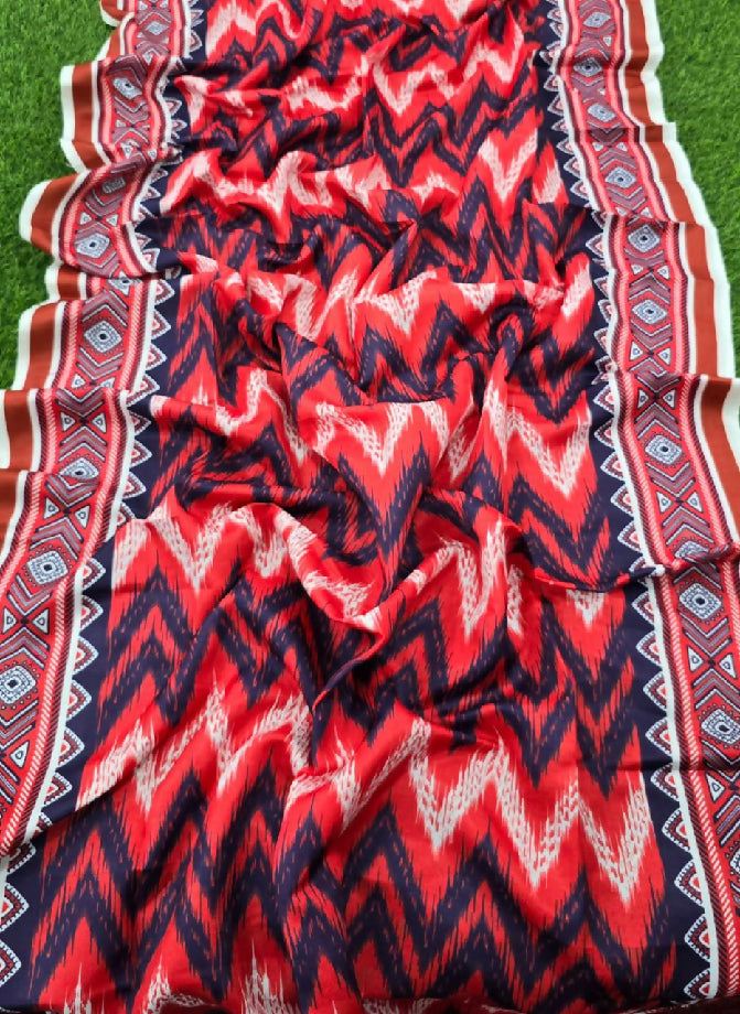 Printed dhanak 3 piece