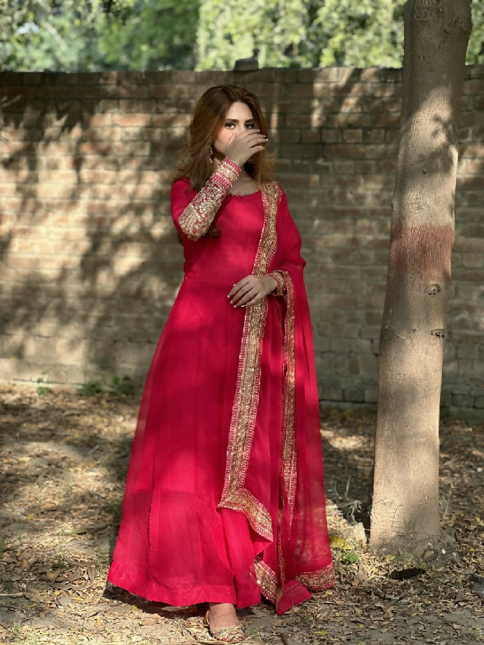 Chiffon Embroidered Maxi