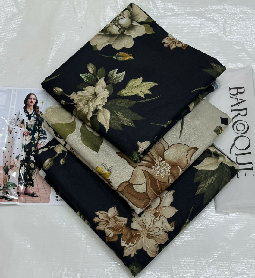 Unstitched PURE KARANDI Three Piece