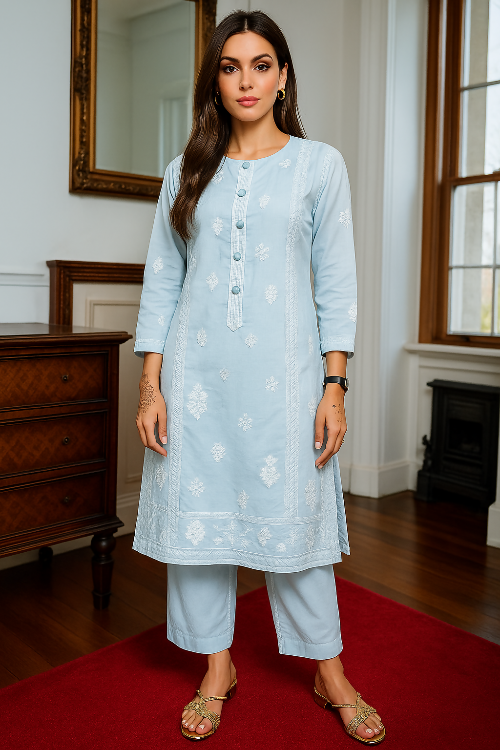 20250520_1316_Elegant Attire and Sandals_remix_01jvpc475xf0drcdkanq68cy7n