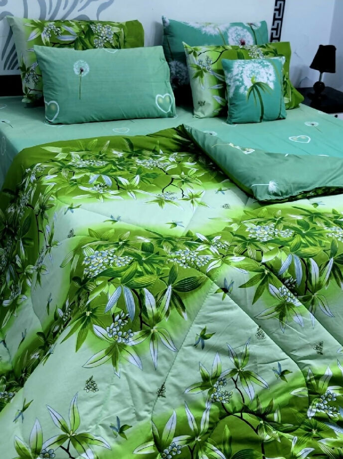 7 pc Cotton Quilt Set