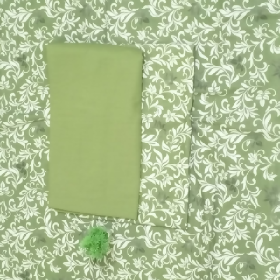 Surfie Green Floral – 3-Piece Imported Khaddar Suit