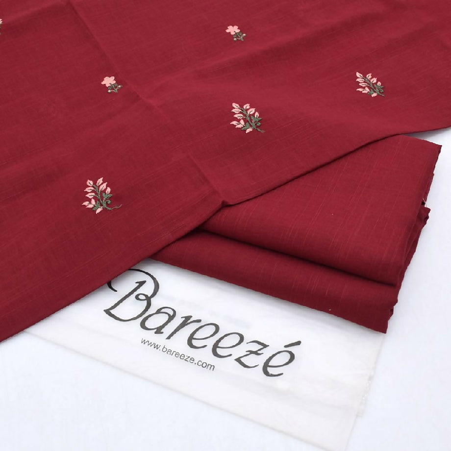 Bareeza 2pc embroidered khaddar