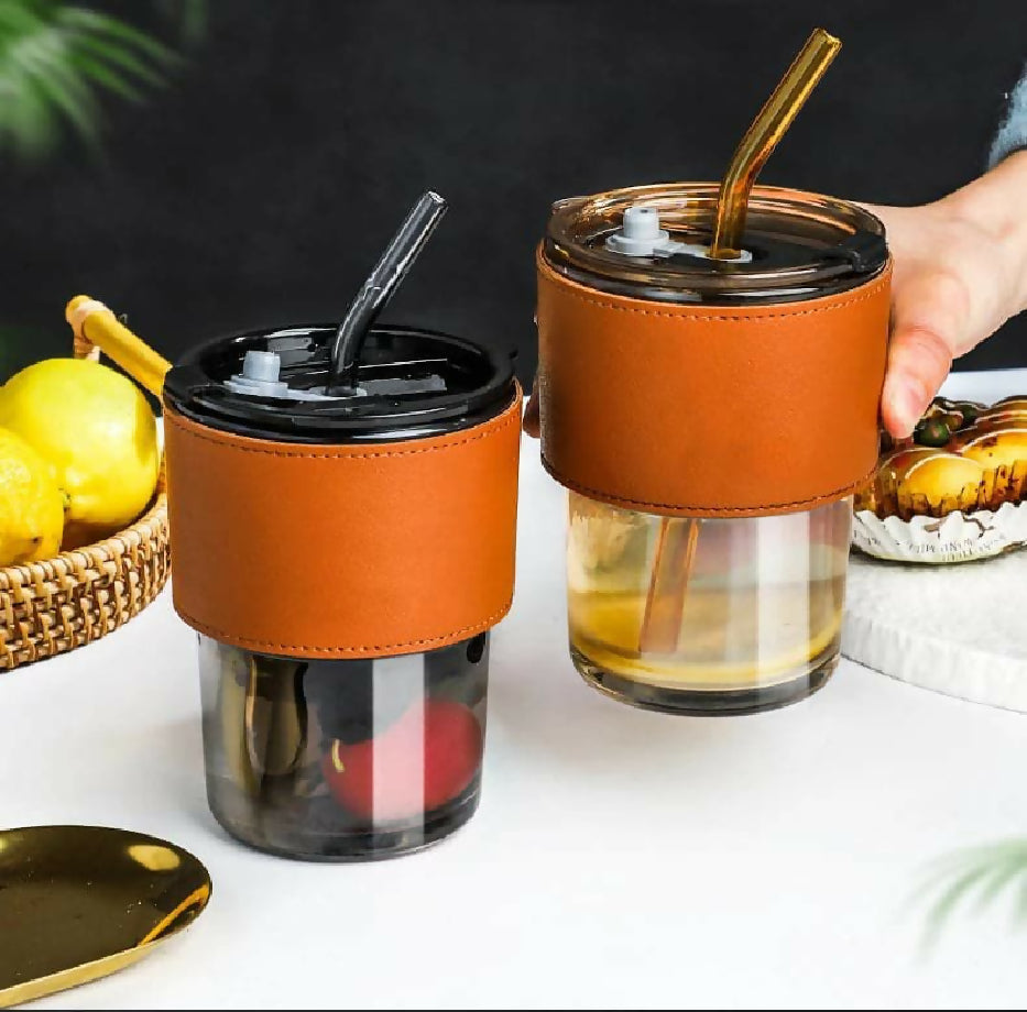 Luxury Leather juice cup