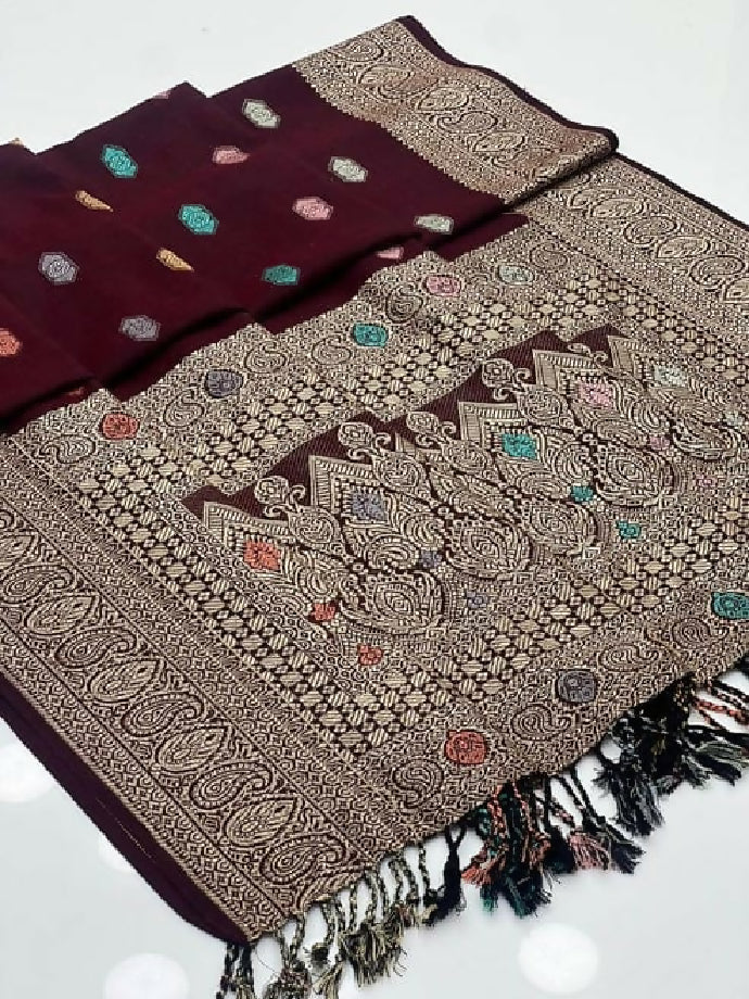 Pashmina Shawl Elegant And Beautiful Banarsi Shawl