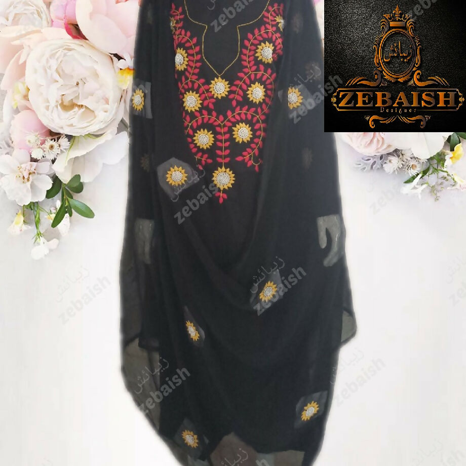 Patti Applique work suit( Made on Order)