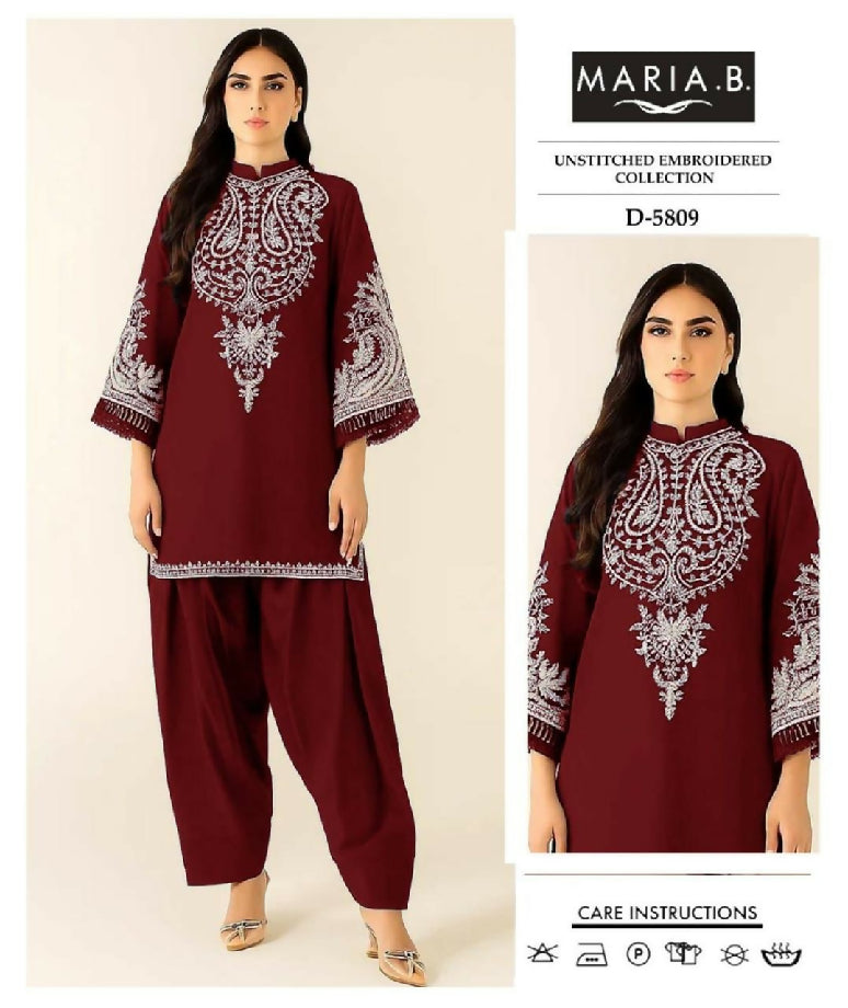 Winter most demanding 2pc embroidered premium dhanak suit