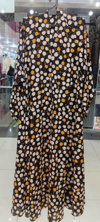 New Digital Printed Abaya (Front Open)
