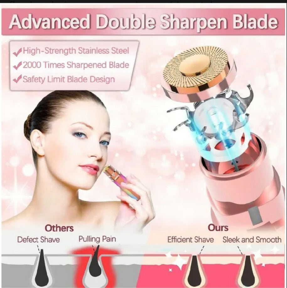 2in1 Electric Eyebrow Trimmer and Shaver Rechargeable Hair Remover