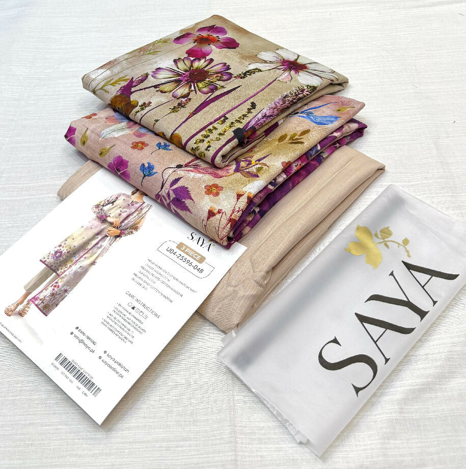 SAYA original brand fabric soft khadar available defrint design