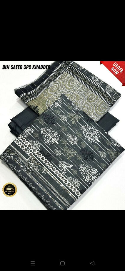 Khadder bin Saeed 3pc suit