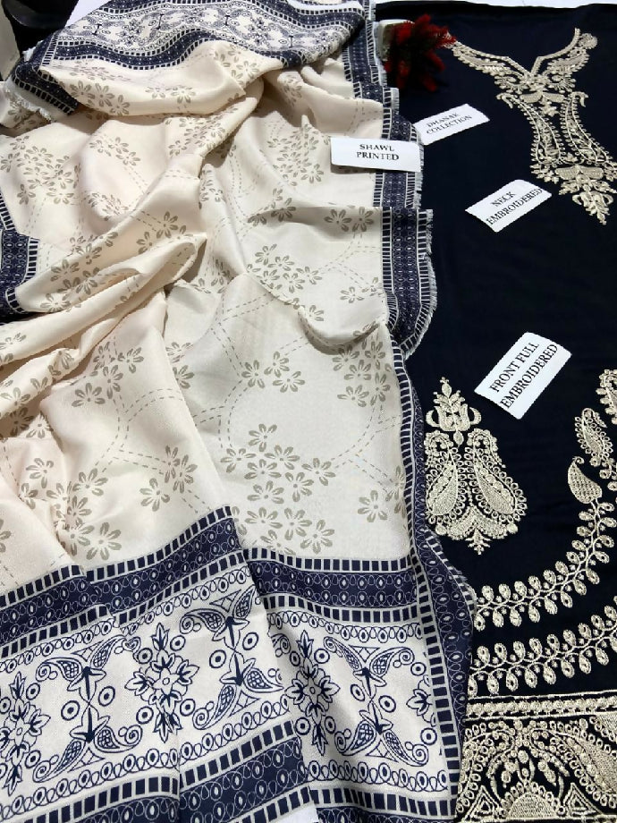 Dhank 3 piece heavy embroidered suit