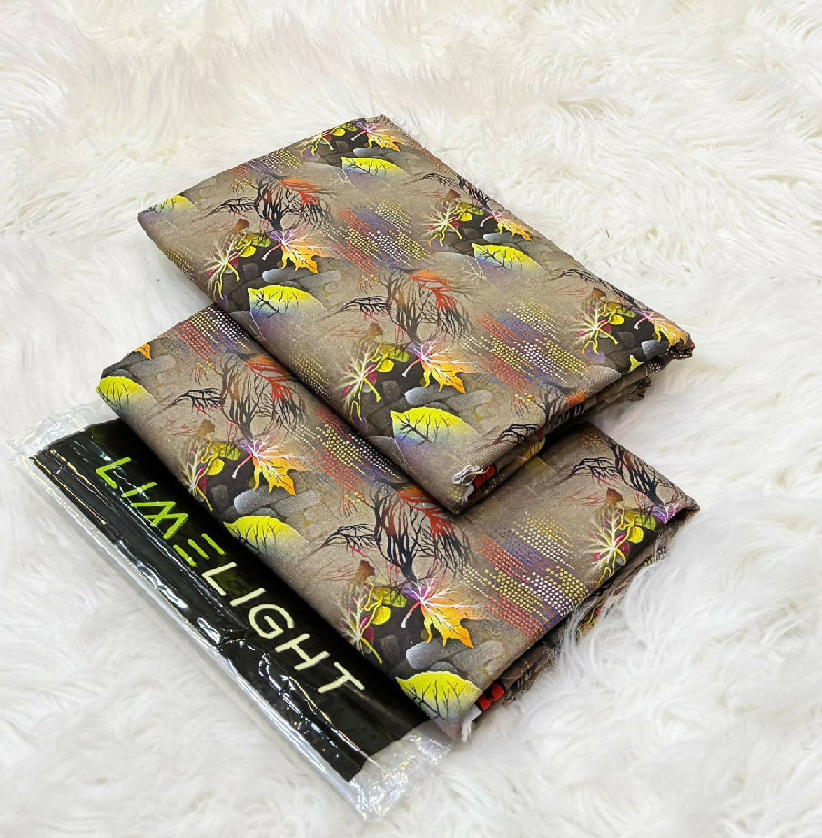 Unstitched Printed Khaddar Two Piece