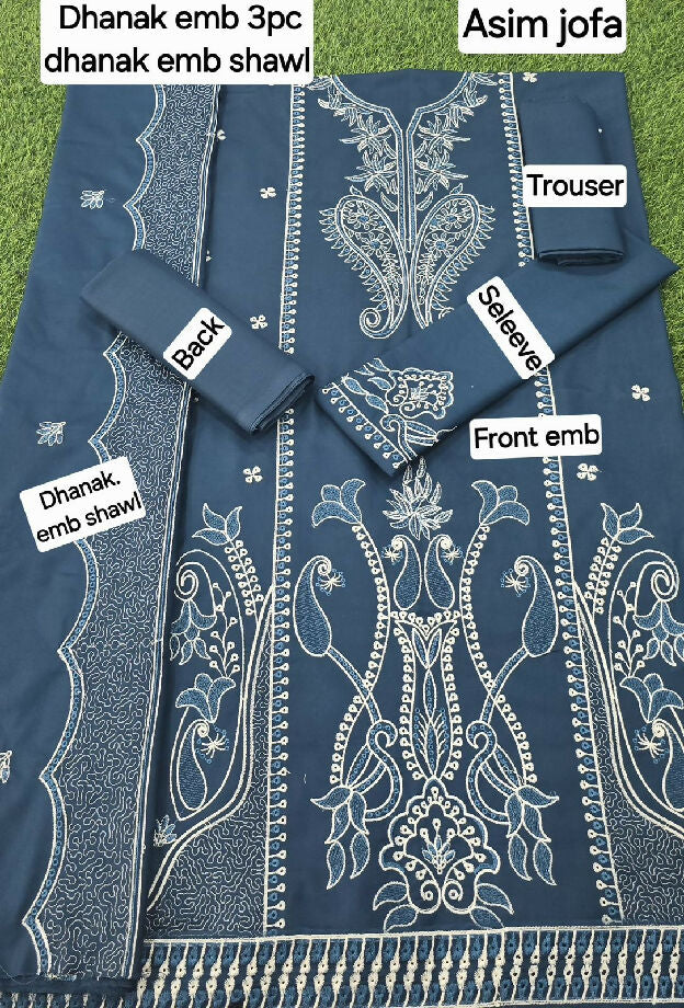 Dhanak Embroided suit