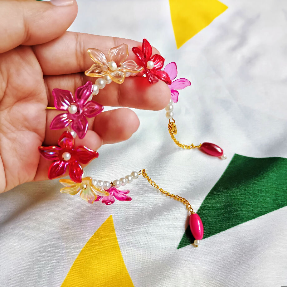 Handmade pearl & flowers breslate