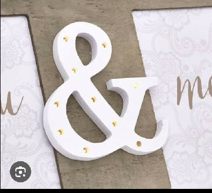 You & Me Wodden LED wedding photo frame