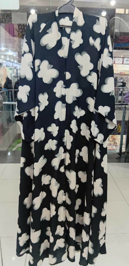 New Digital Printed Abaya (Front Open)