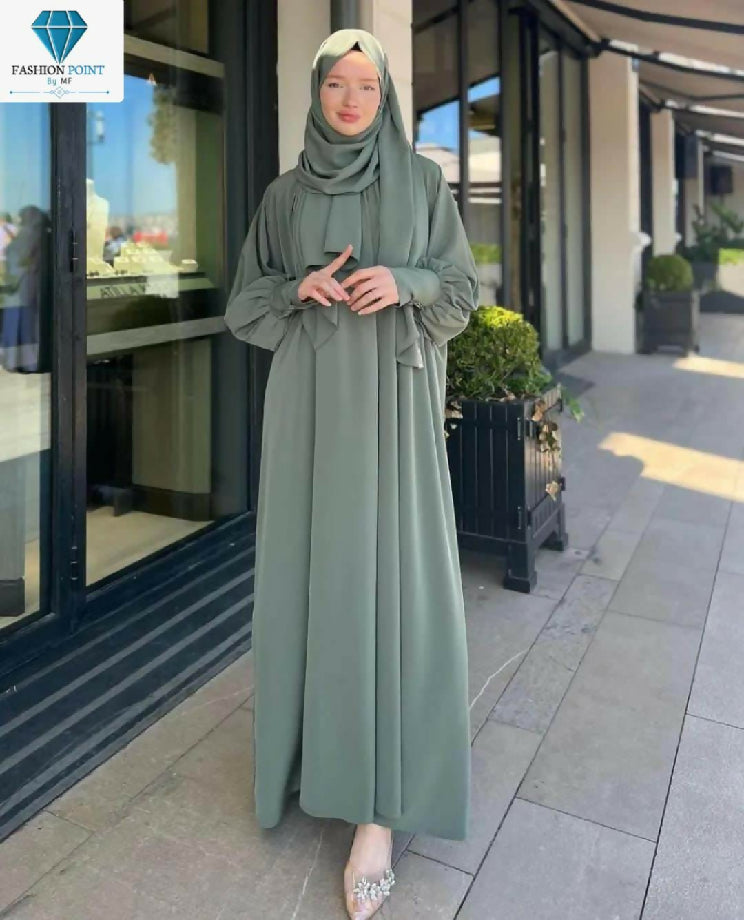 Olive Abaya With Stoller