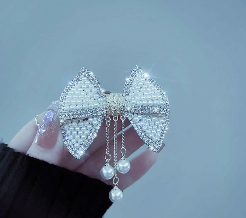 Fancy bow hair clips
