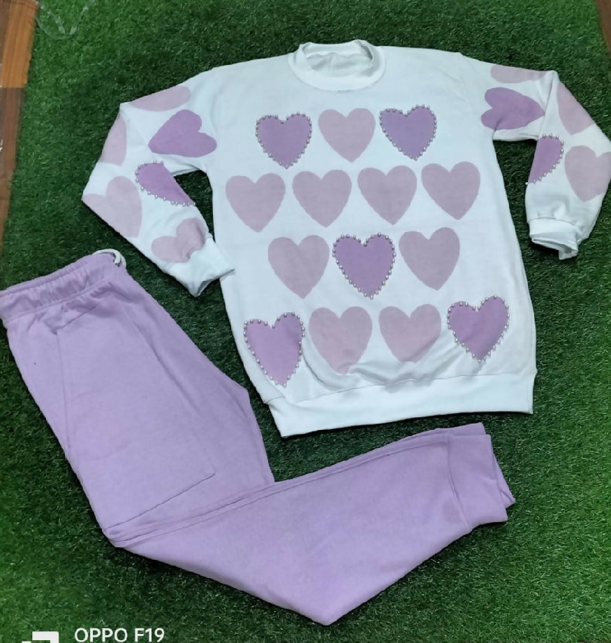 Women winter wear fleece suit