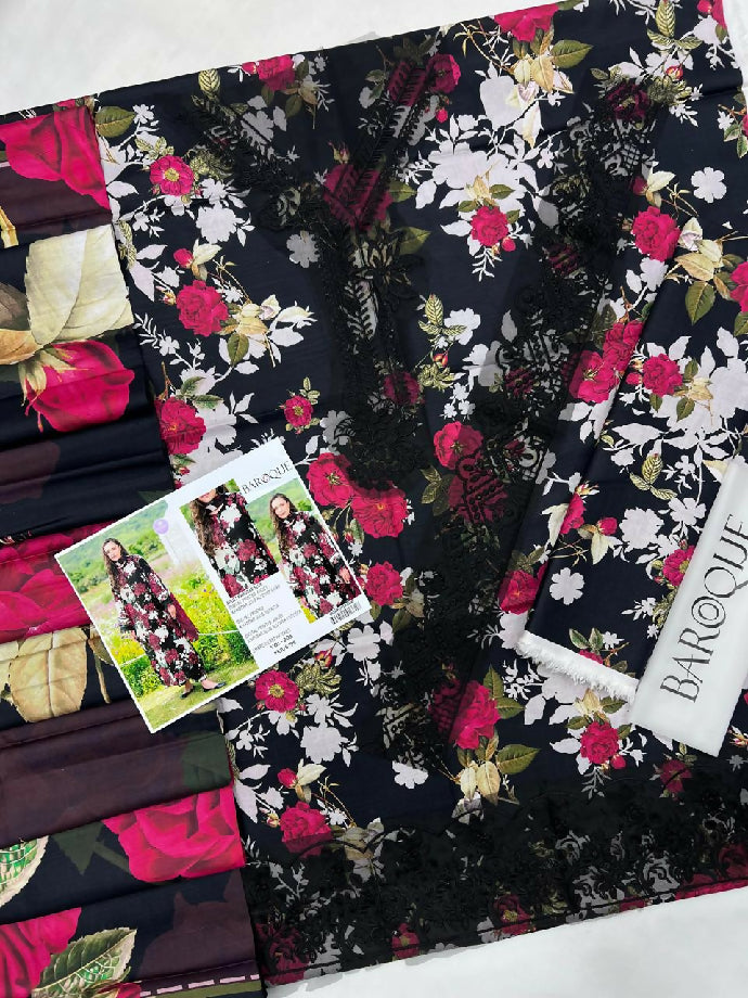 LUXURY DIGITAL PRINT SLUB KHADDAR AIRJET PATCHES VOLUME