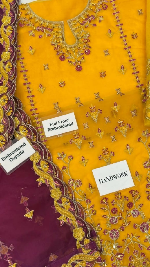 ASIM JOFA organza 3 pc suit