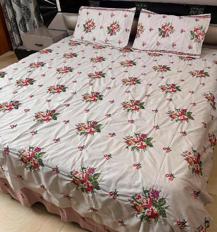 Cross stitch bedsheets