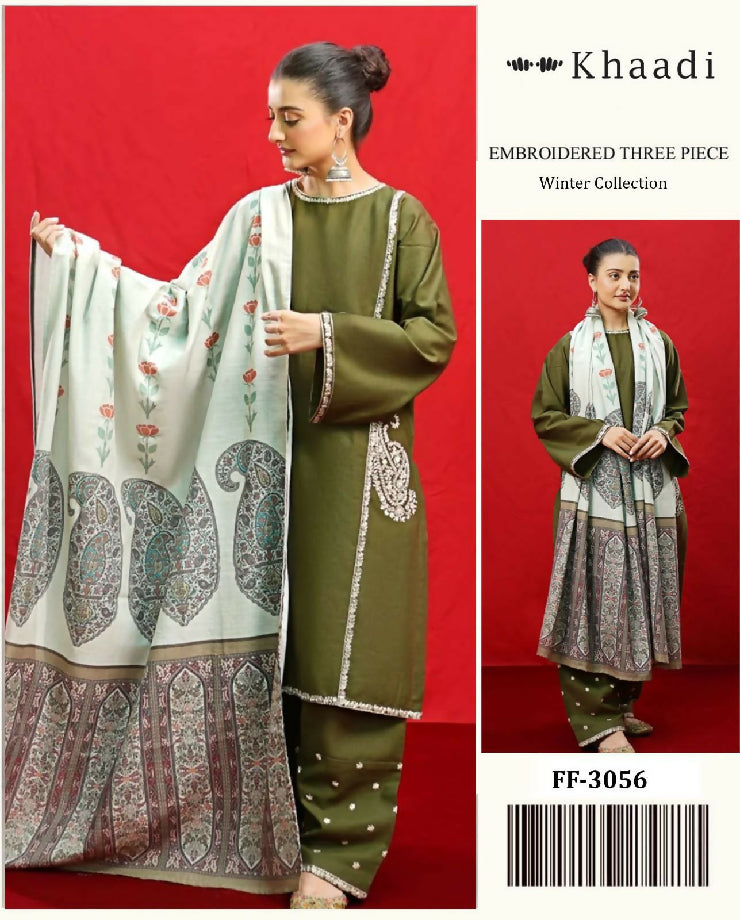 Luxury Embroidered Dhanak Winter collection For women